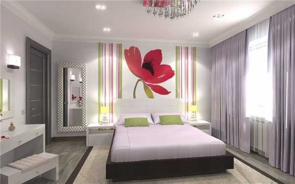 Дизайн спальни с комбинированными обоями — варианты комбинации и правила выбора обоев